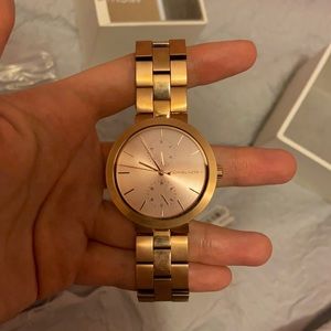 Rose gold michael kors watch